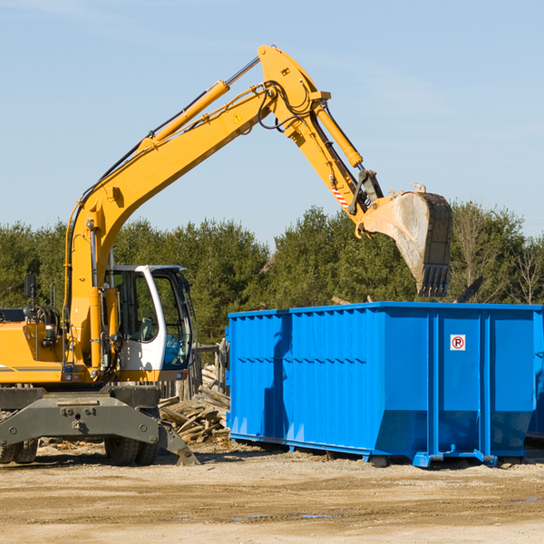 what happens if the residential dumpster is damaged or stolen during rental in Caldwell OH